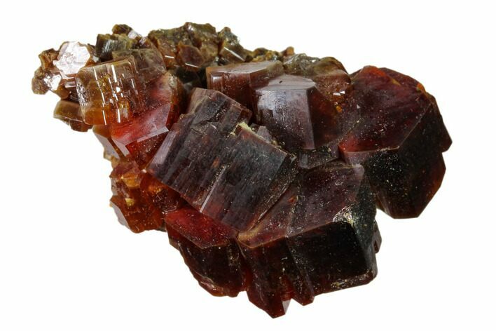 Deep Red Vanadinite Crystal Cluster - Huge Crystals! #157027